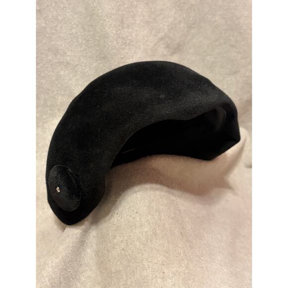 VTG 1950’s Henry Pollack, Inc. Black Genuine Velour Imported Fur Women’s Hat - Picture 2 of 12
